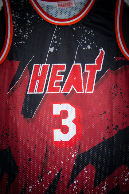 Mitchell & Ness Dwyane Wade Miami Heat Legacy Throwback Hardwood Classics Authentic Jersey by Devious Elements App Large