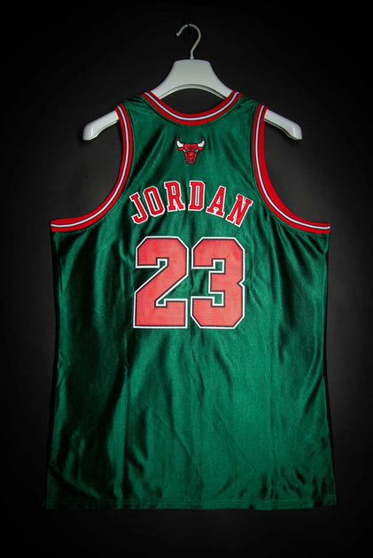 Michael Jordan Chicago Bulls Green Throwback Hardwood Classics 97-98  Swingman Jersey