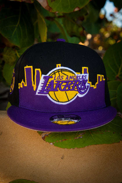 Los Angeles Lakers Logo Side Swipe 9FIFTY New Era Fits Snapback Hat