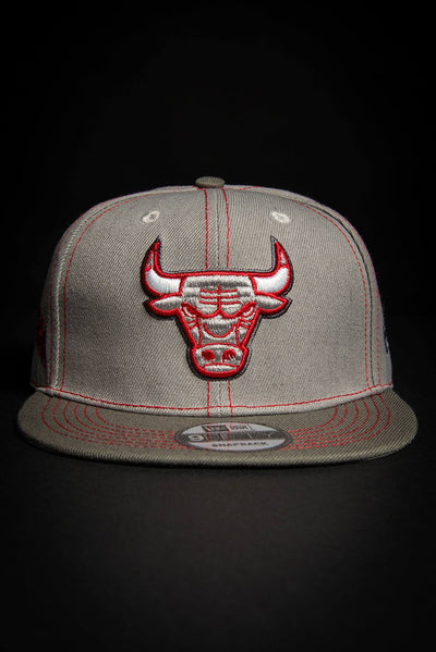 Chicago Bulls Silver Red 9fifty New Era Fits Snapback Hat