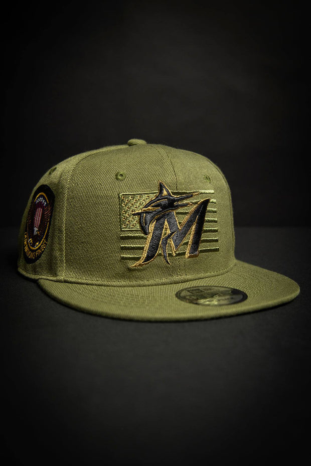 Miami Marlins Our Nations Finest 9Fifty New Era Fits Snapback New Era Fits Hats Miami Marlins Our Nations Finest 9Fifty New Era Fits Snapback Miami Marlins Our Nations Finest 9Fifty New Era Fits Snapback - Devious Elements Apparel