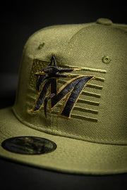 Miami Marlins Our Nations Finest 9Fifty New Era Fits Snapback