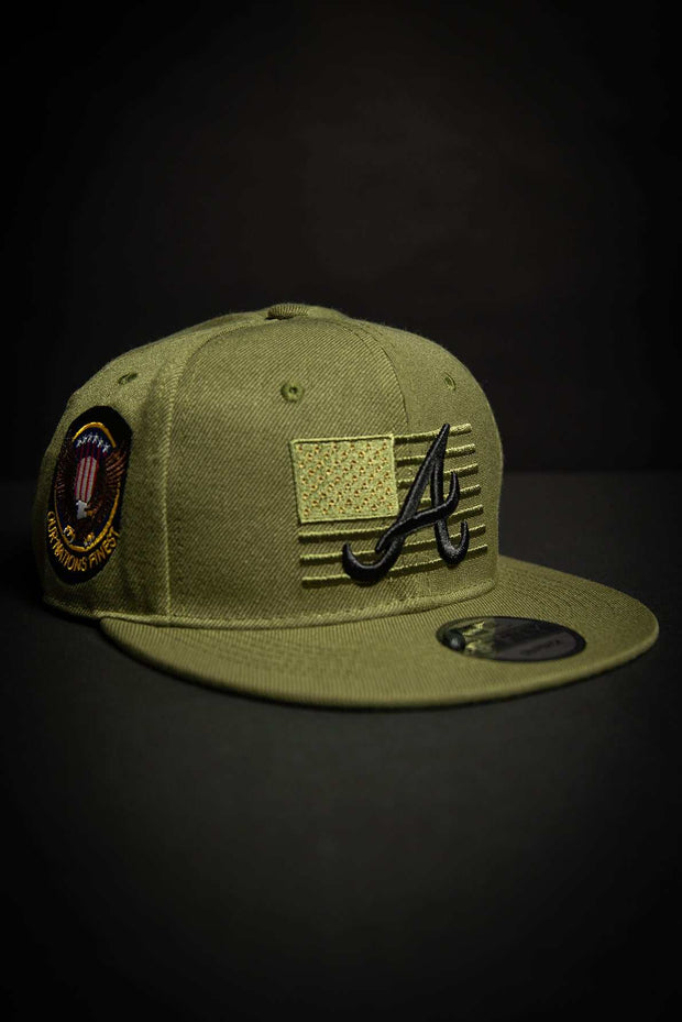 Atlanta Braves Our Nations Finest 9Fifty New Era Fits Snapback