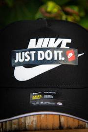 Nike Just Do It Old School Black White Sportswear Heritage Snapback Hat