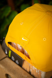Nike Just Do It Old School Black Yellow Sportswear Heritage Snapback Hat