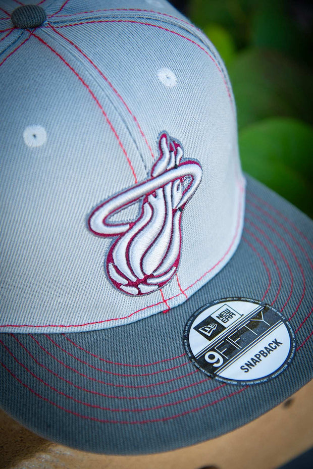 Miami Heat Silver Red 9fifty New Era Fits Snapback Hat New Era Fits Hats Miami Heat Silver Red 9fifty New Era Fits Snapback Hat Miami Heat Silver Red 9fifty New Era Fits Snapback Hat - Devious Elements Apparel