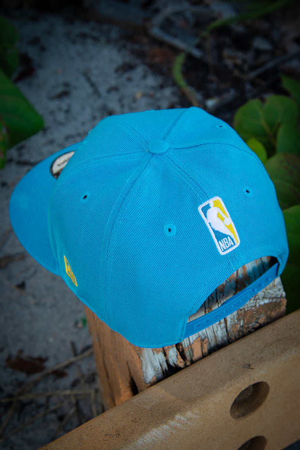 Miami Heat Yellow Blue 9fifty New Era Fits Snapback Hat