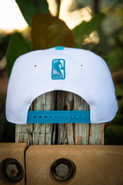 Miami Heat Teal Lavender White 9fifty New Era Fits Snapback Hat