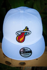 Miami Heat City Edition Thread Remix White 9Fifty New Era Fits Snapback Hat