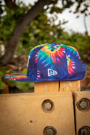 Miami Dolphins Rainbow Tie Dye 9Fifty New Era Fits Snapback Hat