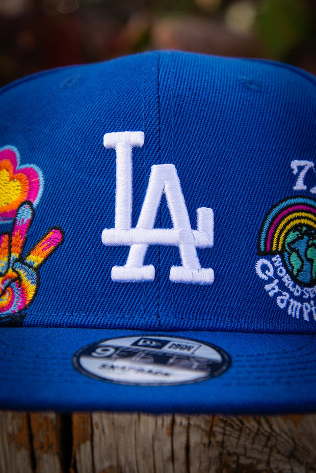 Los Angeles Dodgers Peace and Love 9Fifty New Era Fits Snapback Hat