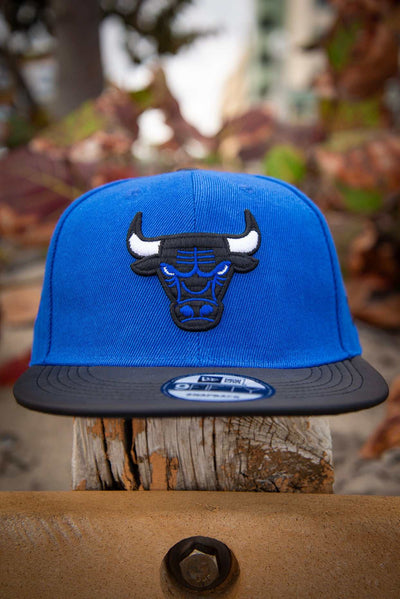 Chicago Bulls Black and Blue 9Fifty New Era Fits Snapback Hat