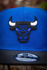 Chicago Bulls Black and Blue 9Fifty New Era Fits Snapback Hat