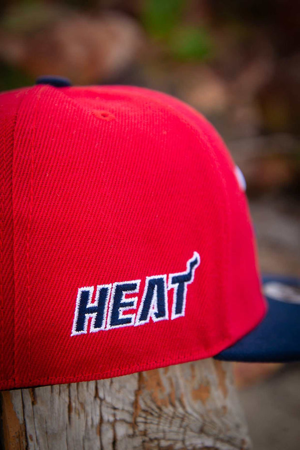 Miami Heat Red Blue White 9fifty New Era Fits Snapback Hat