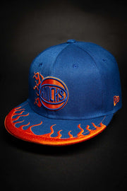 New York Knicks Rockstar Flames 9fifty New Era Fits Snapback Hat