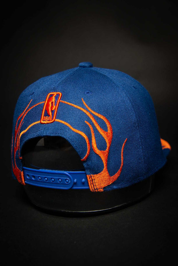 New York Knicks Rockstar Flames 9fifty New Era Fits Snapback Hat