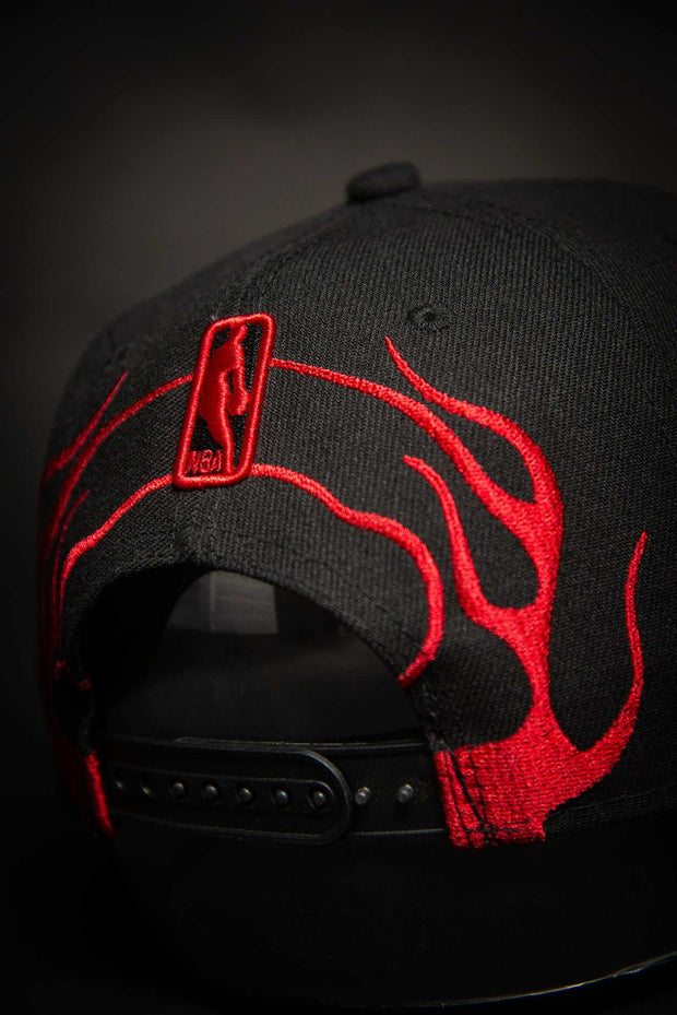 Miami Heat Rockstar Flames 9fifty New Era Fits Snapback Hat