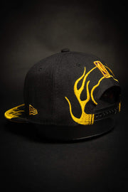 Los Angeles Lakers Rockstar Flames 9fifty New Era Fits Snapback Hat