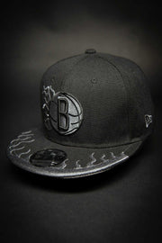 Brooklyn Nets Rockstar Flames 9fifty New Era Fits Snapback Hat