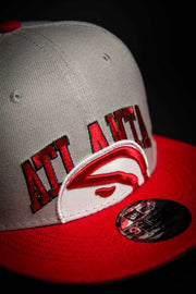 Atlanta Hawks Big Logo Cut Off 9fifty New Era Fits Snapback Hat