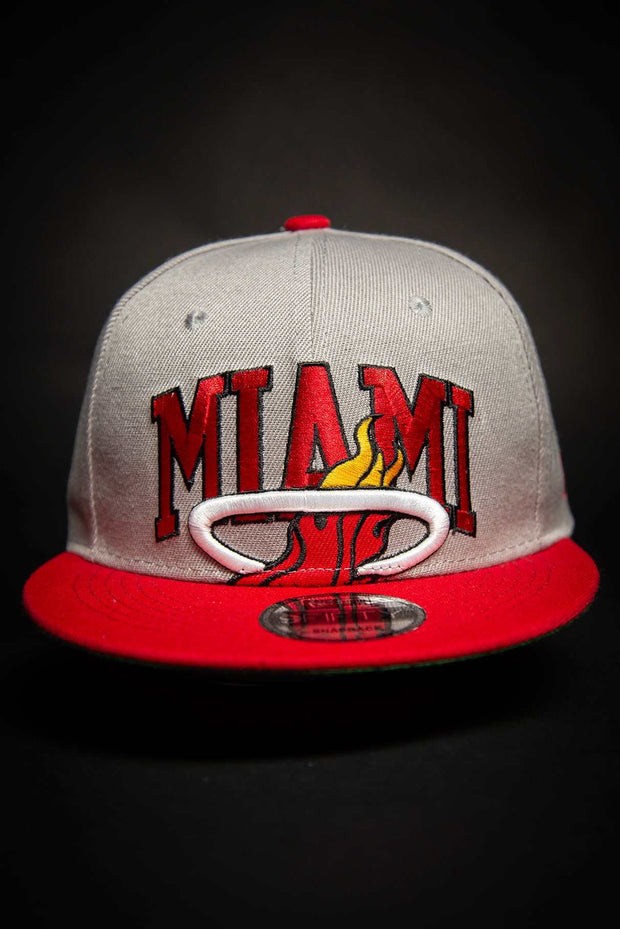 Miami Heat Big Logo Cut Off 9fifty New Era Fits Snapback Hat