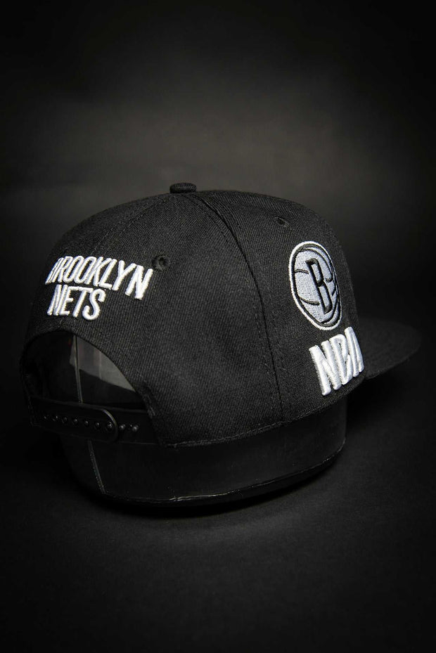 Brooklyn Nets Multi Logo Style Snapback Hat