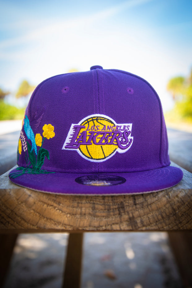 Los Angeles Lakers Hummingbird Floral 9FIFTY New Era Fits Snapback Hat