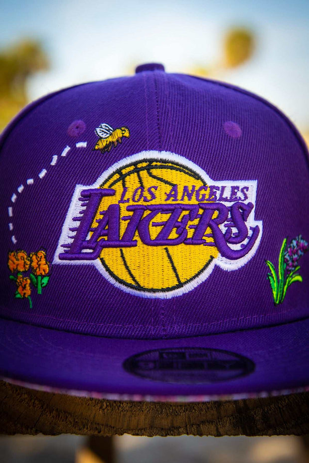 Los Angeles Lakers Bee Spring Floral 9Fifty New Era Fits Snapback Hat New Era Fits Hats Los Angeles Lakers Bee Spring Floral 9Fifty New Era Fits Snapback Hat Los Angeles Lakers Bee Spring Floral 9Fifty New Era Fits Snapback Hat - Devious Elements Apparel