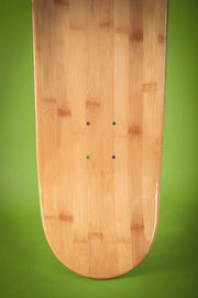 Green Chameleon Gold Charcuterie Bamboo Skate Board Deck