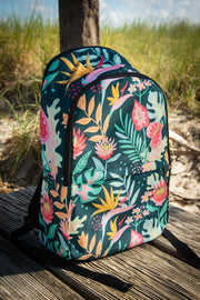 Fine Floral Pattern Laptop Backpack