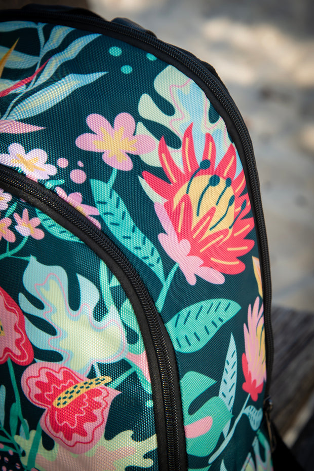 Fine Floral Pattern Laptop Backpack