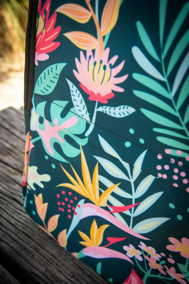 Fine Floral Pattern Laptop Backpack