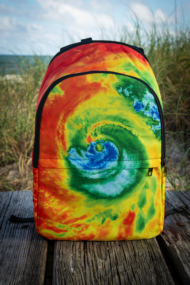 Hurricane Print Florange Pattern Laptop Backpack