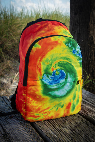 Hurricane Print Florange Pattern Laptop Backpack