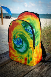 Hurricane Print Florange Pattern Laptop Backpack