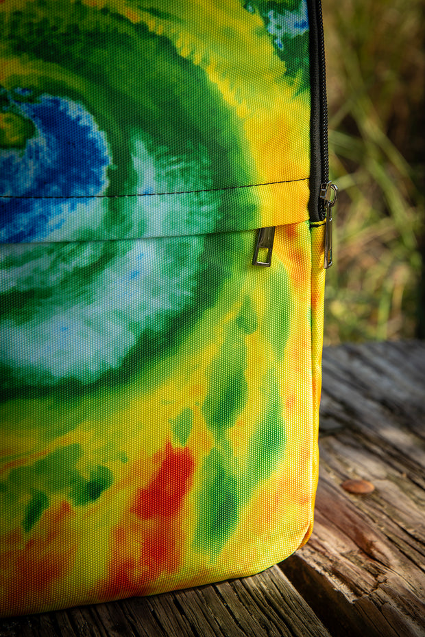 Hurricane Print Florange Pattern Laptop Backpack