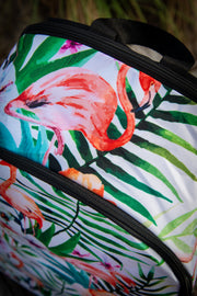 Flamingo Floral Watercolor Pattern Laptop Backpack