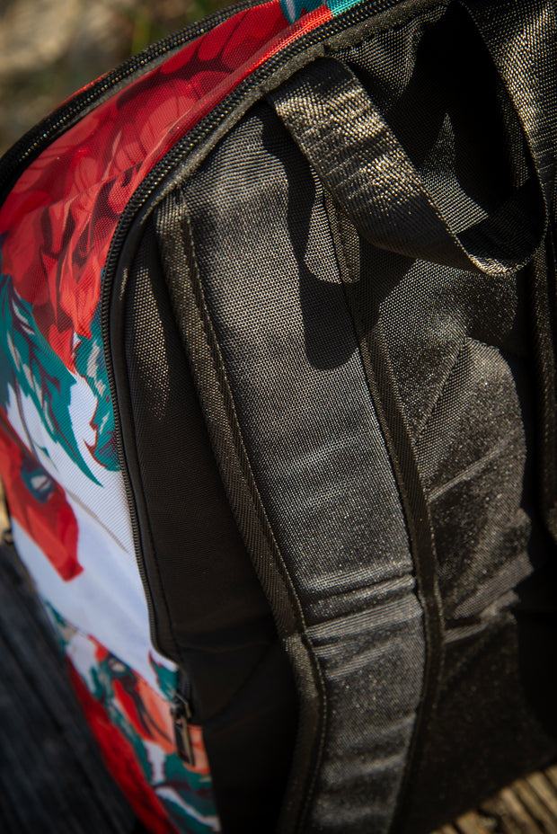 达利花卉印花笔记本电脑背包