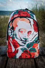 达利花卉印花笔记本电脑背包