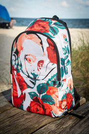 达利花卉印花笔记本电脑背包