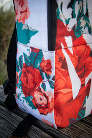 达利花卉印花笔记本电脑背包