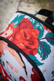 达利花卉印花笔记本电脑背包