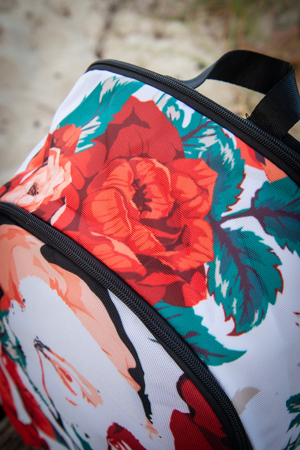 达利花卉印花笔记本电脑背包