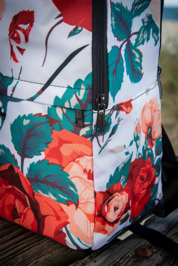 达利花卉印花笔记本电脑背包