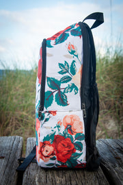 达利花卉印花笔记本电脑背包