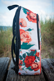 Frida 花卉印花笔记本电脑背包