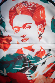 Frida 花卉印花笔记本电脑背包