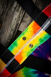 Loyalty Rainbow Tie Dye Print Medium Canvas Tote Bag