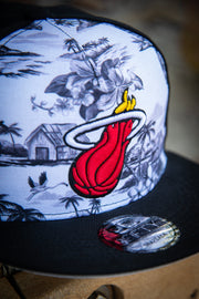 Miami Heat Paradise 9fifty New Era Fits Snapback Hat