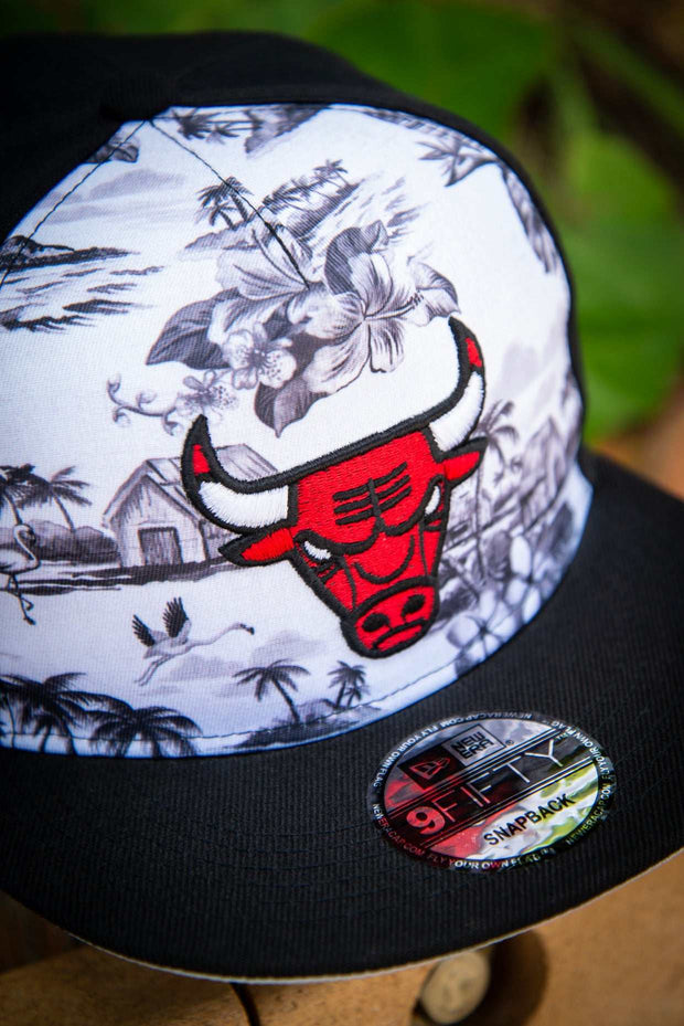 Chicago Bulls Paradise 9fifty New Era Fits Snapback Hat